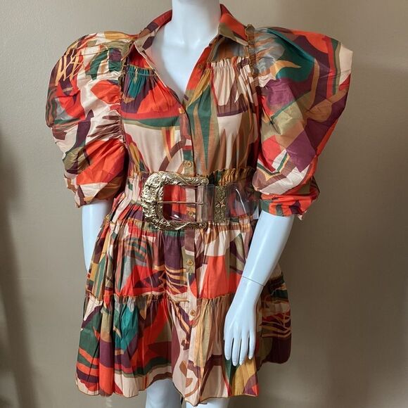 NWOT Falltansic Days Dress - Size 2X - Brown - Picture 7 of 15